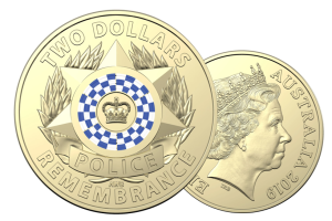 2019 $2 Police Remembrance Uncirculated Coin