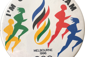 1996 'I'm on the Team' Melbourne Olympic Bid Badge
