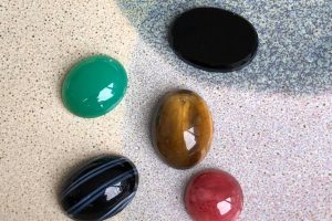 Mixed Gemstones - Set of 5 - Cut and Polished