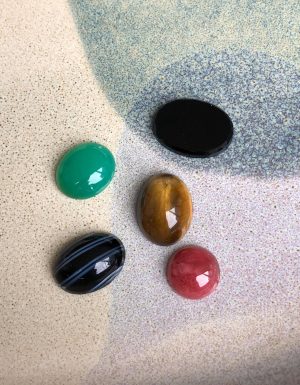 Mixed Gemstones - Set of 5 - Cut and Polished