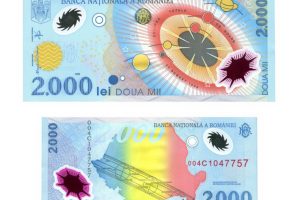 Romania 1999 'Solar Eclipse' 2000 Lei Uncirculated in Folder