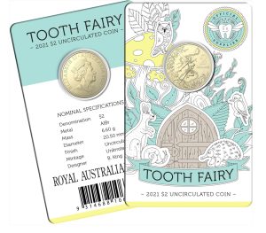 2021 $2 Tooth Fairy Uncirculated Coin