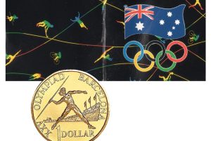 1992 $1 Barcelona Olympics Uncirculated Coin in Wallet