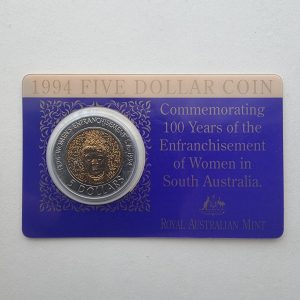 1994 $5 Women's Enfranchisement Centenary Uncirculated Coin
