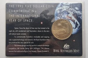 1992 $5 International Year of Space Uncirculated Coin