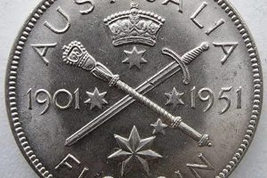 Australia 1951 Federation Jubilee Florin - Uncirculated