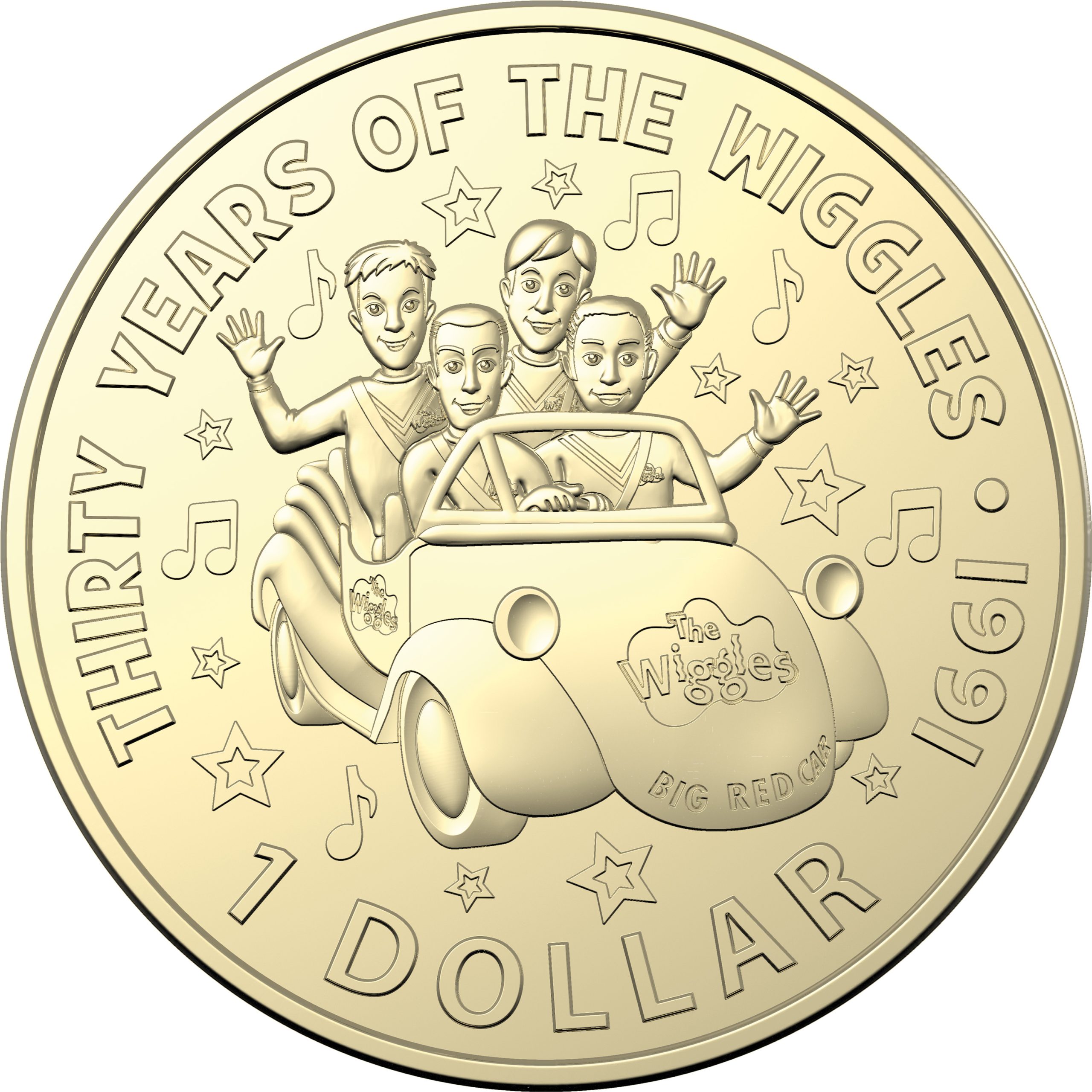 2021 30th Anniversary of the Wiggles 6-Coin Set - Image 7