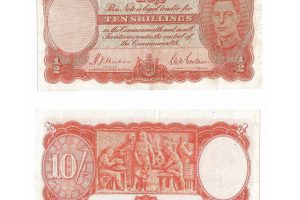 Australia 1939 10 Shillings Sheehan/McFarlane good Very Fine