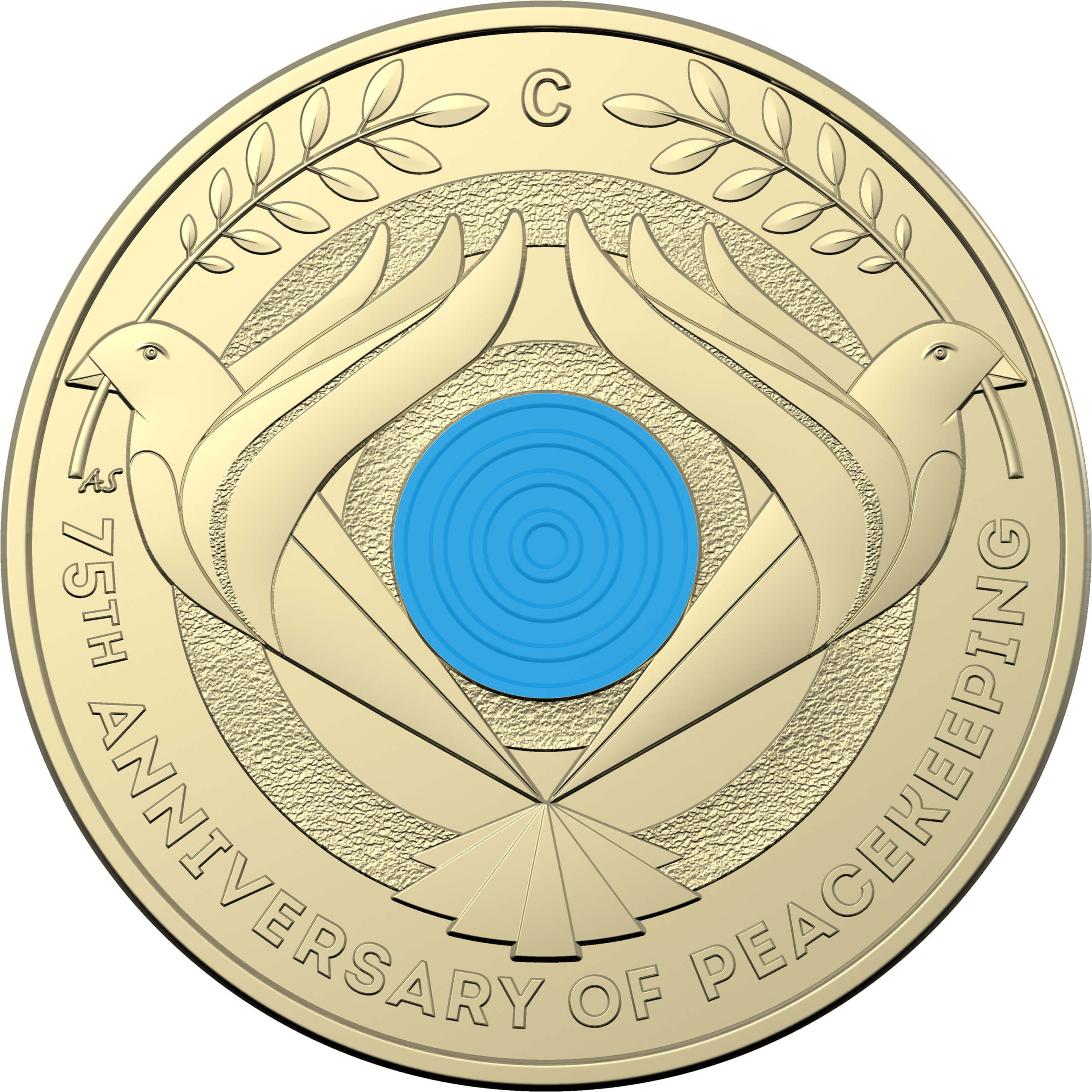 2022 $2 75th Anniversary of Peacekeeping 'C' Mint Mark Coin - Image 2