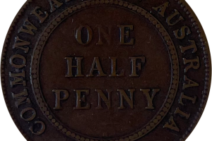 Australia 1915 Half Penny- Fine