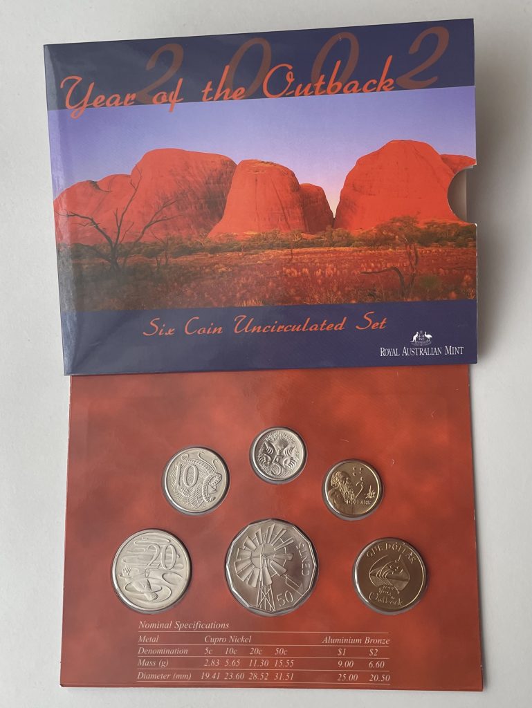 2002 Year Of The Outback Uncirculated 6 Coin Mint Set | Southern Cross ...