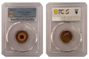 2022 'C' Mint Mark MS67 Red Poppy $2