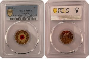 2022 'C' Mint Mark MS68 Red Poppy $2