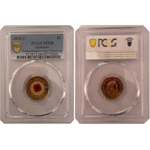 2022 'C' Mint Mark MS68 Red Poppy $2