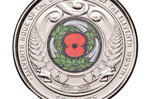 New Zealand 2018 50c Anzac Red Poppy Coloured Uncirculated Coin