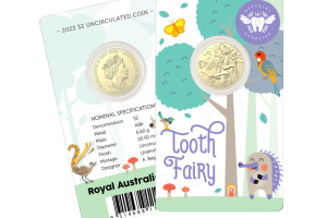 2023 $2 Tooth Fairy Uncirculated Coin in Card