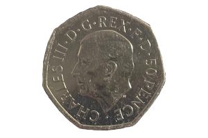 Great Britain 2022 50 pence with King Charles III portrait - Uncirculated