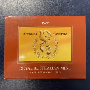 1986 International Year of Peace 7-coin Mint Set