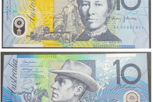 2002 $10 Polymer MacFarlane Henry Signatures 1st Prefix AA02 note - Uncirculated