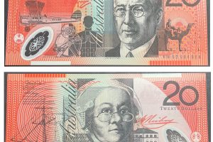 2002 $20 Polymer MacFarlane Henry Signatures last Prefix KM02 note - Uncirculated