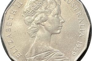 1969 50c Uncirculated coin