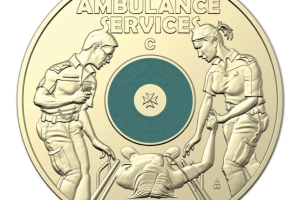2021 $2 'C' mintmark 'When Seconds Count' Australian Ambulance Services coloured uncirculated coin