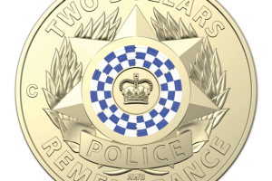 2019 $2 'C' mintmark 'National Police Remembrance day' coloured uncirculated coin