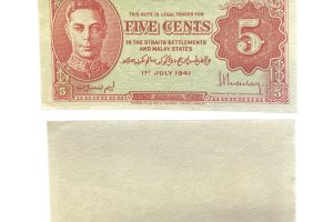 Malaya 1941 5 Cents - Uncirculated