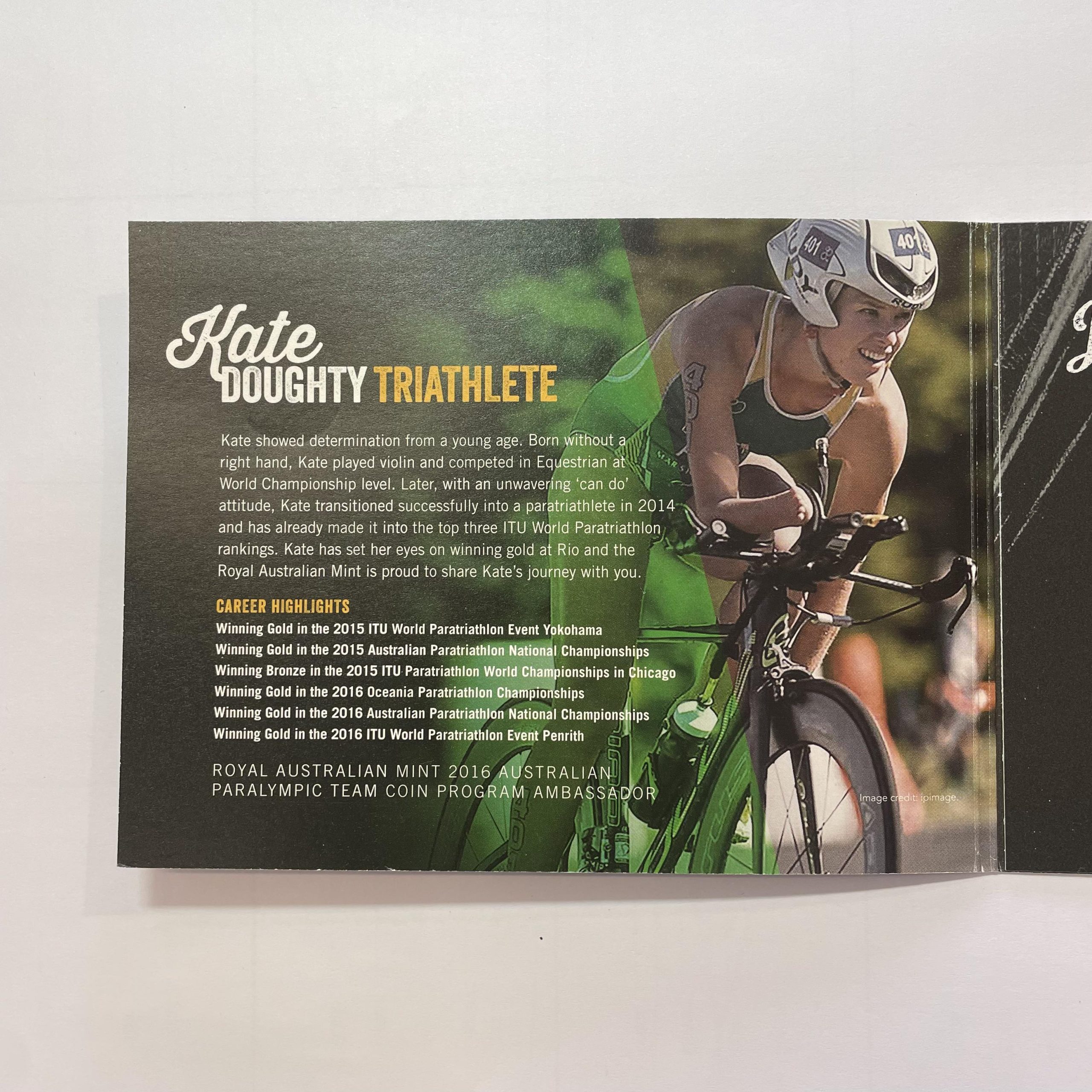 2016 $2 Australian Rio Paralympic Team coloured uncirculated coin - Image 5