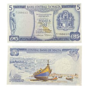 Malta 1973 5 Liri - Uncirculated