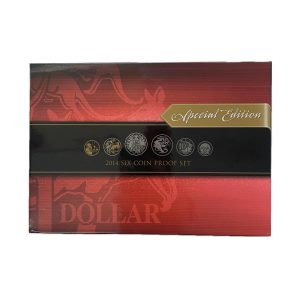 2014 6-coin Proof Set with selectively gold plated $1!