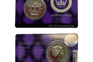 2012 50c Diamond Jubilee uncirculated coin
