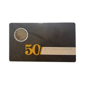 2015 50c 50th Anniversary of the Royal Australian Mint coloured uncirculated coin