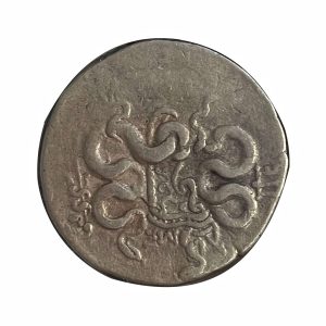 Ancient Greece (Pergamon Mysia) silver cistophoric tetradrachm 104 - 98BC - almost very fine