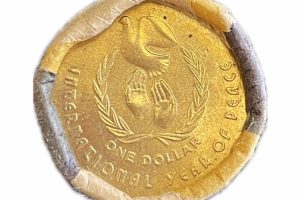 1986 $1 International year of peace Mint Roll