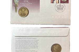 2003 50c Queen Elizabeth II Coronation - Golden Jubilee PNC