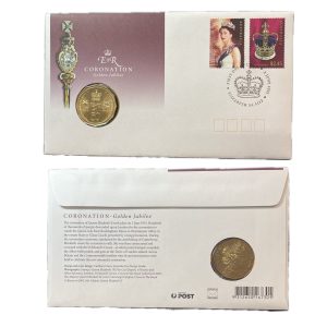 2003 50c Queen Elizabeth II Coronation - Golden Jubilee PNC