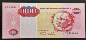 Angola 10000 Kwanzas Reajustados 1995 UNC P137