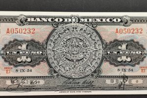 Mexico 1 Peso 1954 UNC P56b