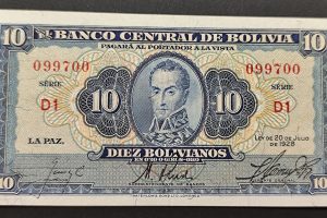 Bolivia 10 Bolivanos 1928 UNC P130
