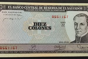 El Salvador 10 Colones 1980 UNC P129b