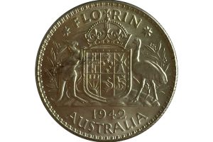 1942 Melbourne Florin - Uncirculated