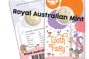 2025 $2 Tooth Fairy Uncirculated Coin in Card