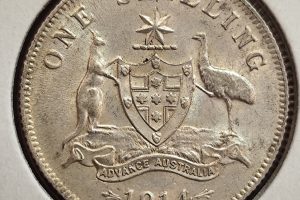 1914 Melbourne Shilling - gEF