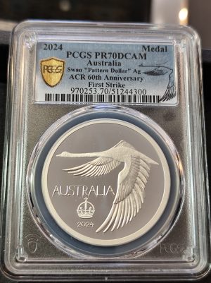 2024 Swan Pattern Dollar Silver Proof PCGS PR70 First Strike