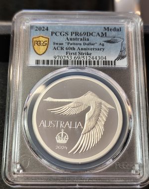 2024 Swan Pattern Dollar Silver Proof PCGS PR69 First Strike