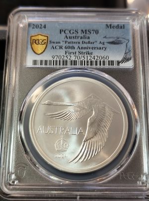 2024 Swan Pattern Dollar Silver Uncirculated PCGS MS70 First Strike