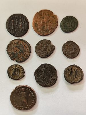 Ancient Roman Group Lot 10 Pieces 3rd-4th Century Bronze