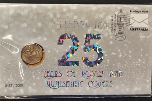 2019 $1 25 Years of Postal and Numismatic Covers Envelope Privy Mark PNC