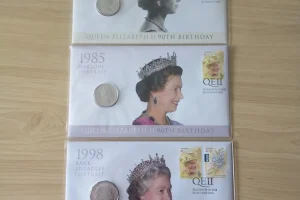 2016 $1 Australia Queen Elizabeth II 90th Birthday Portrait Set of 3 PNCs 1st Day Issue